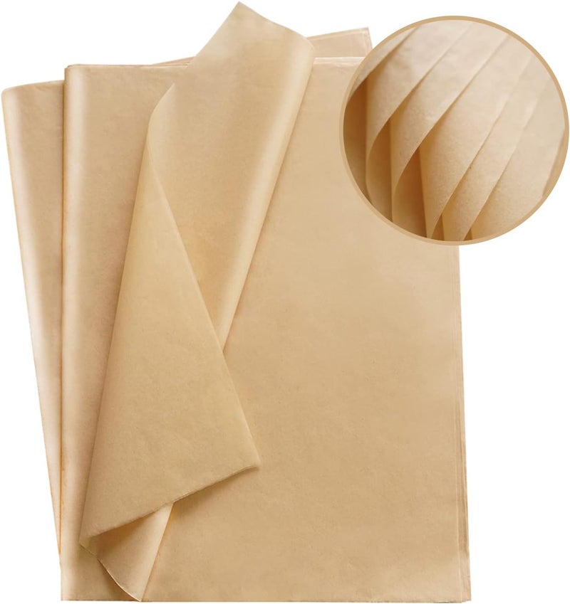 Bobobag 50 Sheets 20"X28" Full Size Brown Tissue Paper Bulk for Gift Bags Gift Wrapping Weddings Birthday Showers Arts Craft Party Decoration - Image 3